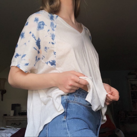 free people flowy & soft tie dye shirt size medium - Picture 1 of 3